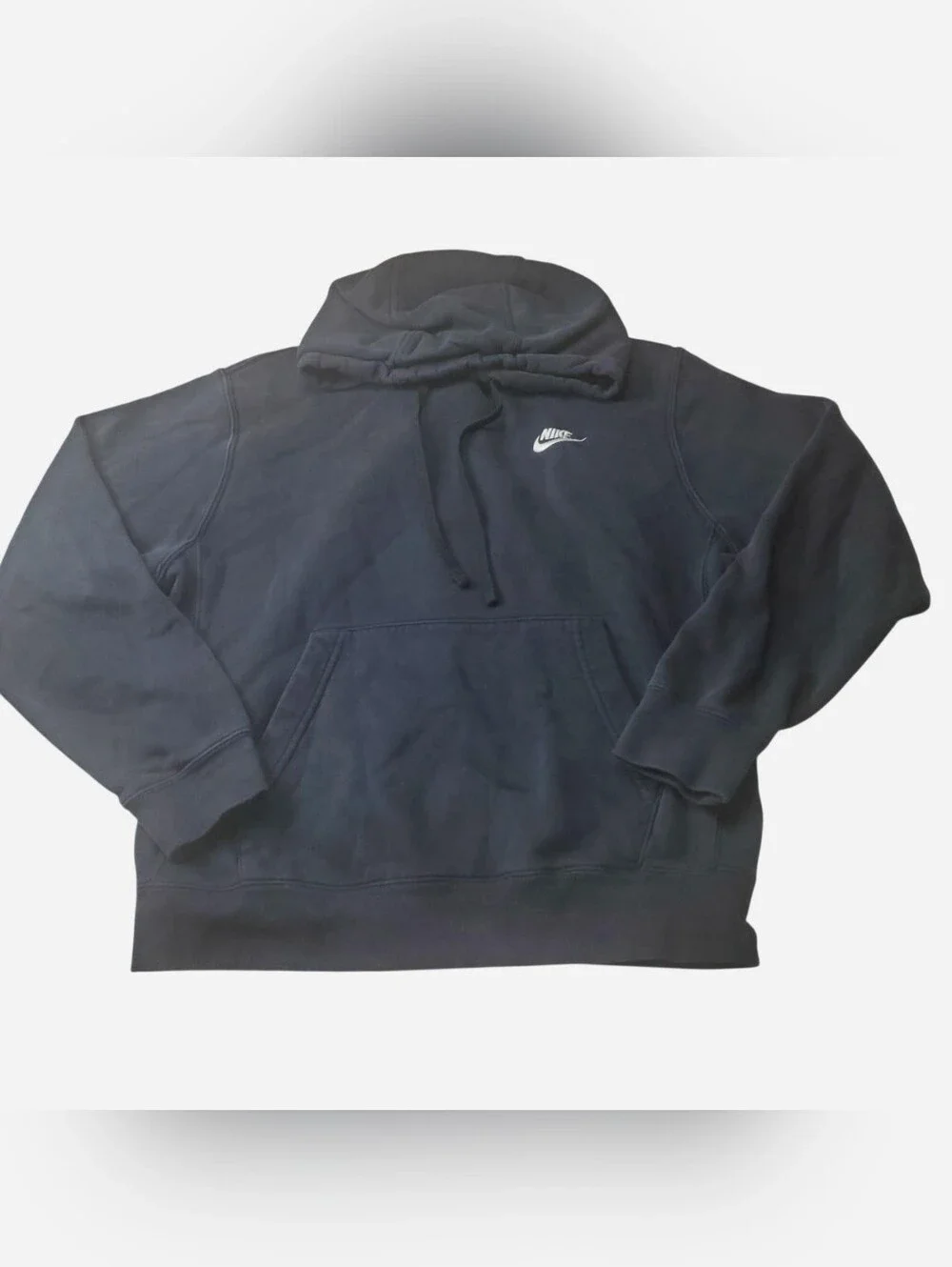 Vintage Nike Hoodie Mens Small Black Embroidered Swoosh Y2K Athleisure Running